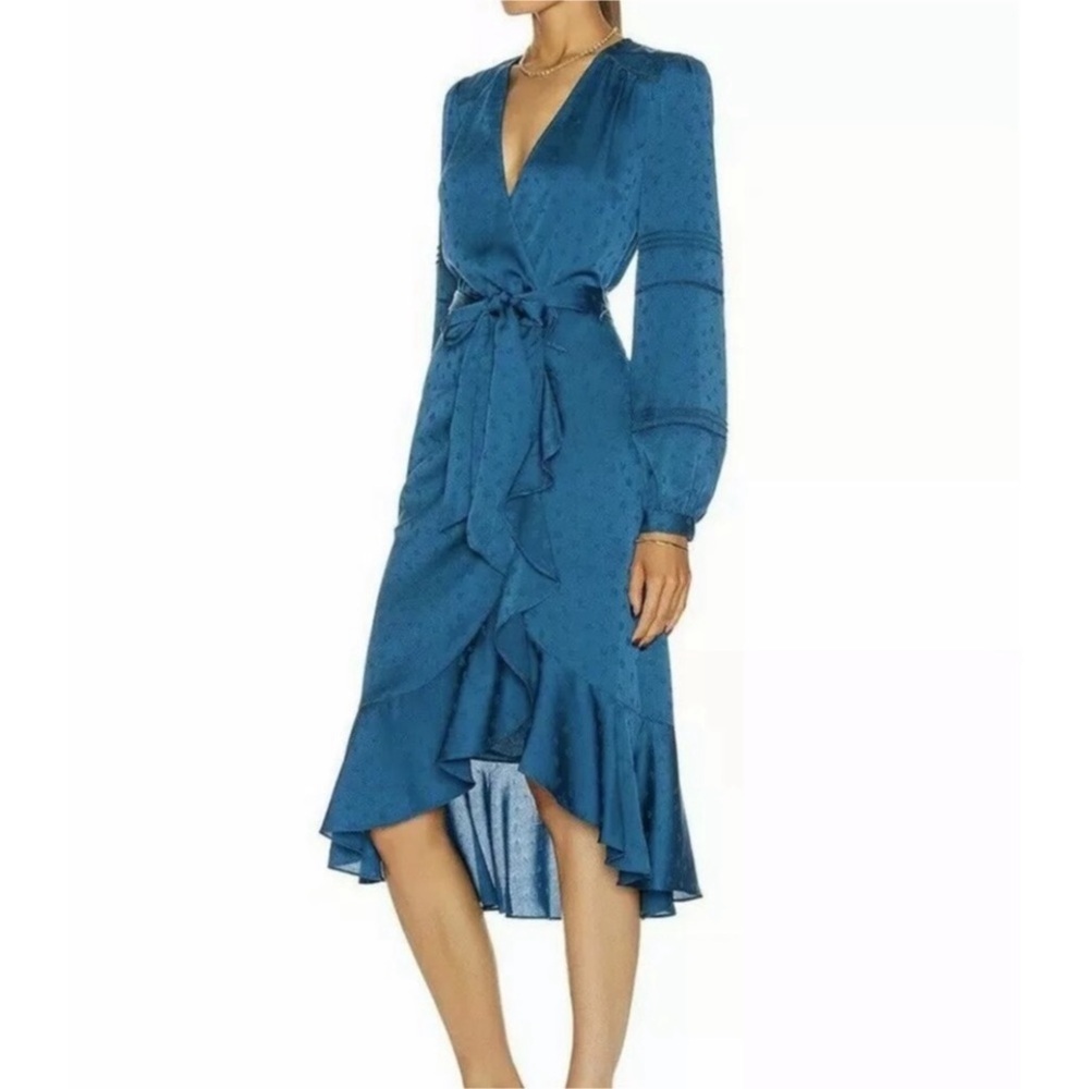 NWT Veronica Beard Miriam Midi Dress in Cerulean 4